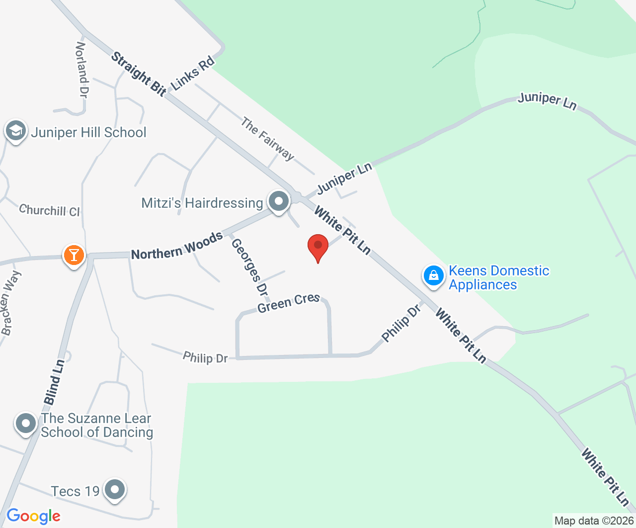 Map showing Arnold Funeral Service Head Office in Flackwell Heath